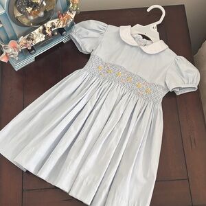 Carriage Boutique Light Blue Smocked Dress